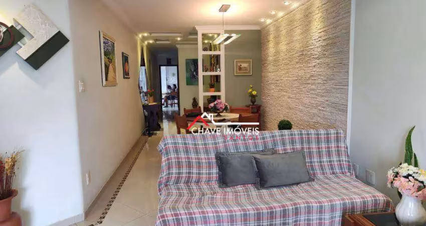 Apartamento à venda, 150 m² por r$ 1.060.000,00 - embaré - santos/sp