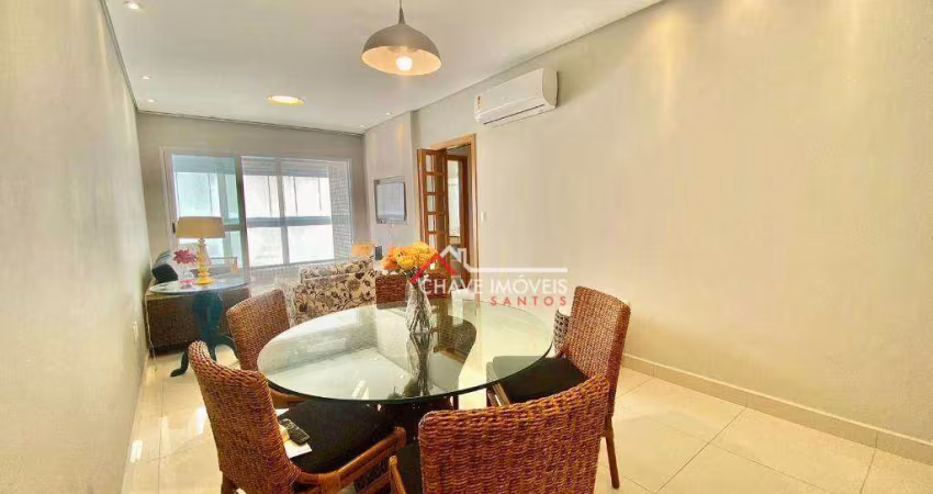 Apartamento com 2 dormitórios à venda, 101 m² por R$ 1.350.000,00 - Embaré - Santos/SP