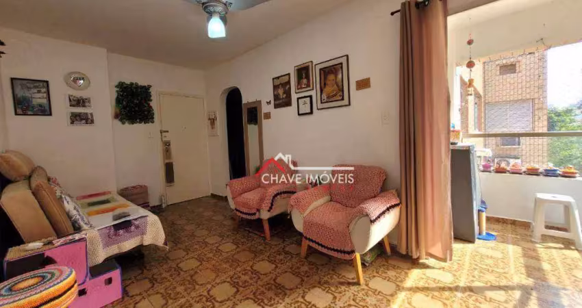 Apartamento, 50 m² - venda por r$ 450.000,00 ou aluguel por r$ 2.750,02/mês - ponta da praia - santos/sp