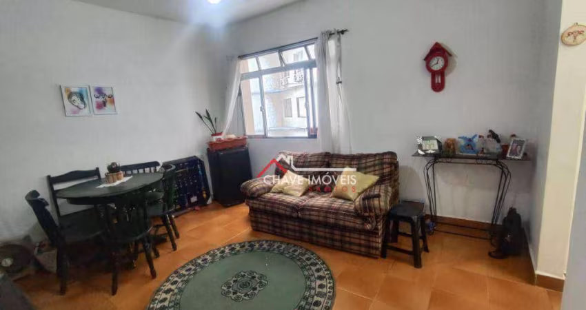 Apartamento com 1 dormitório à venda, 67 m² por R$ 300.000,00 - Itararé - Santos/SP