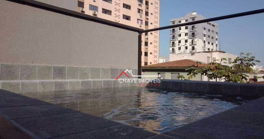 Village com 2 dormitórios à venda, 116 m² por R$ 650.000,00 - Marapé - Santos/SP