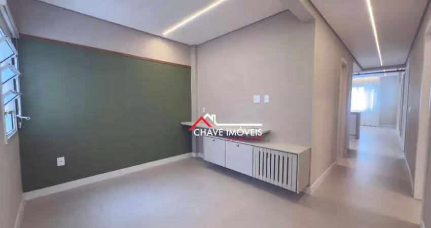 Apartamento com 2 dormitórios à venda, 140 m² por r$ 957.500,00 - boqueirão - santos/sp