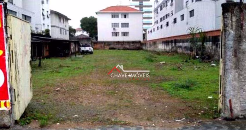 Terreno à venda, 1470 m² por R$ 8.500.000,00 - Aparecida - Santos/SP