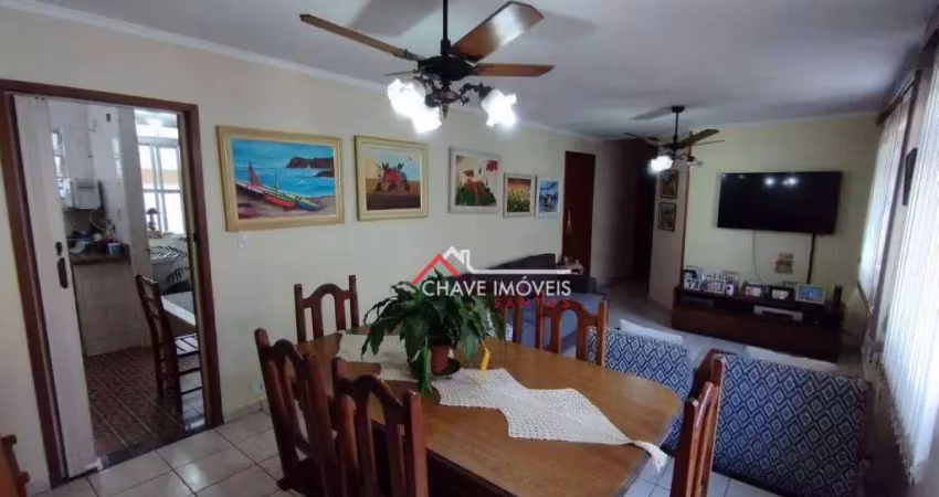 Apartamento com 3 dormitórios à venda, 125 m² por r$ 895.000,00 - gonzaga - santos/sp