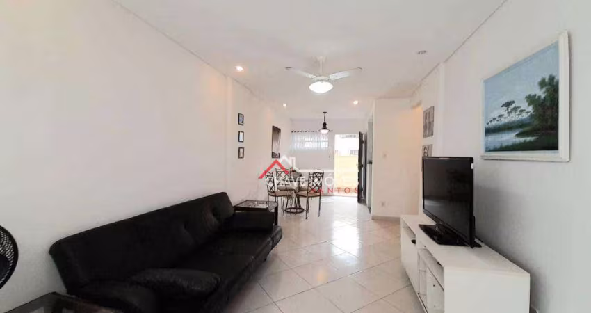 Apartamento com 1 dormitório para alugar, 51 m² por R$ 3.000,02/mês - Aparecida - Santos/SP