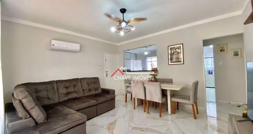 Apartamento à venda, 85 m² por r$ 550.000,00 - boqueirão - santos/sp