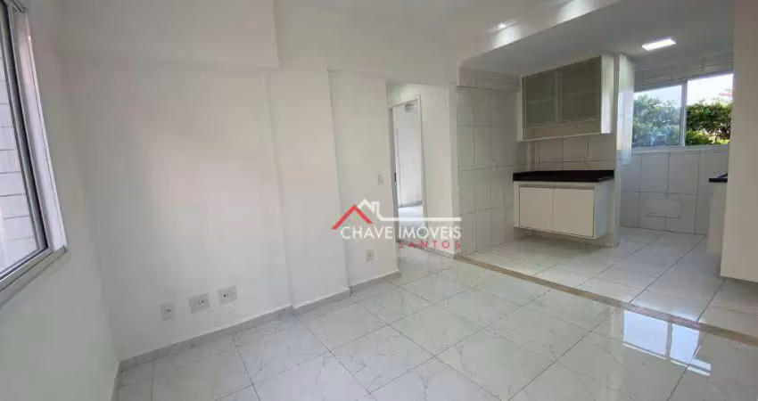 Apartamento com 2 dormitórios à venda, 60 m² por r$ 430.000,00 - aparecida - santos/sp