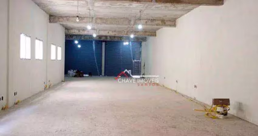Loja para alugar, 322 m² por r$ 21.054,81/mês - marapé - santos/sp