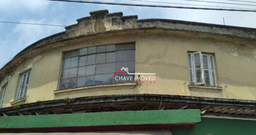 Terreno à venda, 361 m² por R$ 1.005.000,00 - Aparecida - Santos/SP