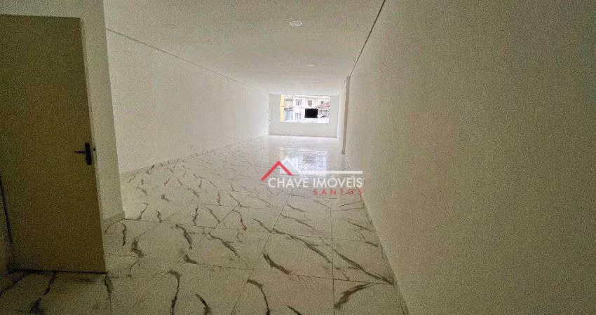 Sala para alugar, 100 m² por r$ 4.000,01/mês - vila belmiro - santos/sp