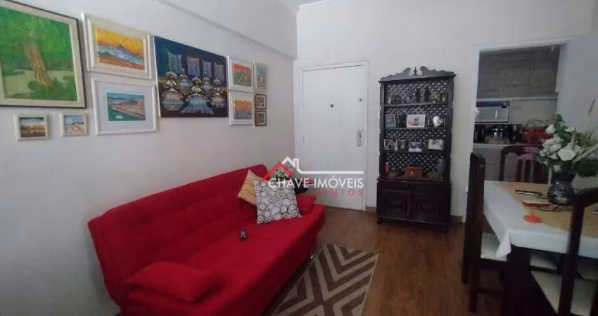 Apartamento com 2 dormitórios à venda, 89 m² por r$ 479.000,00 - boqueirão - santos/sp