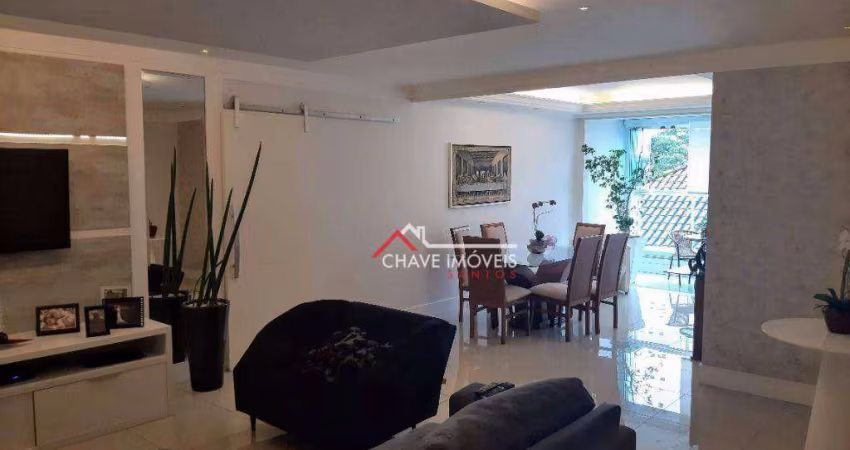 Apartamento com 3 dormitórios à venda, 147 m² por R$ 809.000,00 - José Menino - Santos/SP