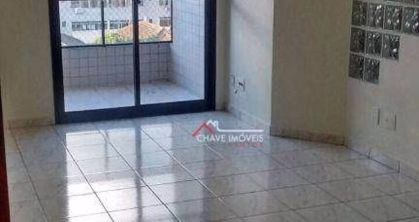 Apartamento com 1 dormitório para alugar, 68 m² por R$ 2.980,02/mês - Embaré - Santos/SP