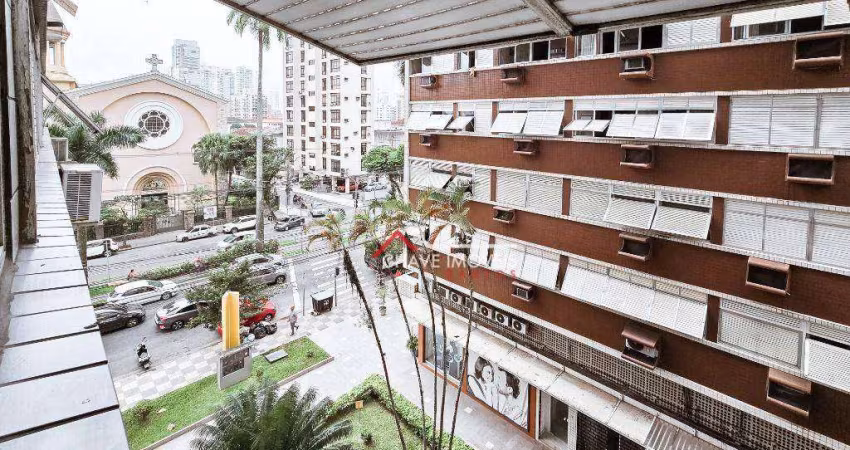 Apartamento com 2 dormitórios à venda, 98 m² por R$ 510.000,00 - Gonzaga - Santos/SP