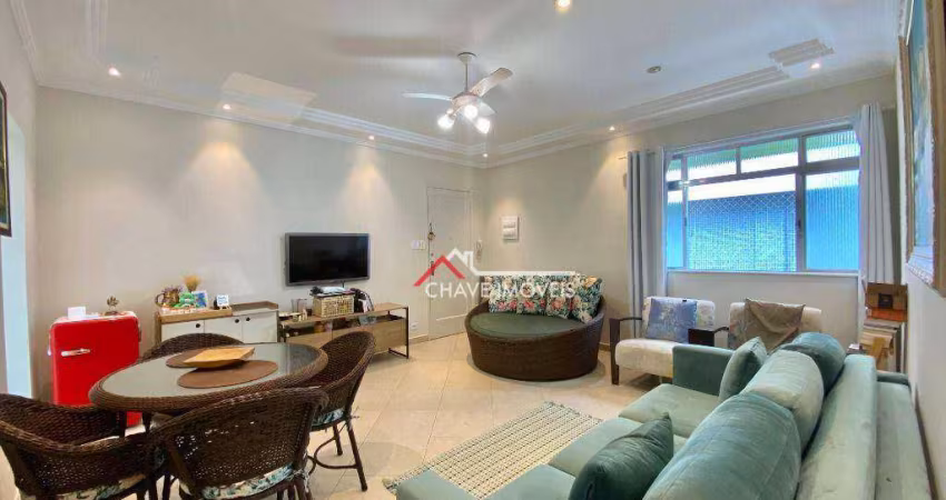 Apartamento com 2 dormitórios à venda, 86 m² por R$ 445.000,00 - Aparecida - Santos/SP