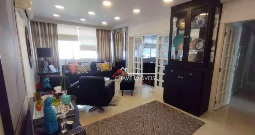 Apartamento com 3 dormitórios à venda, 126 m² por r$ 950.000,00 - gonzaga - santos/sp