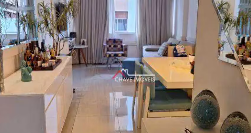 Apartamento com 3 dormitórios à venda, 112 m² por r$ 800.000,00 - boqueirão - santos/sp