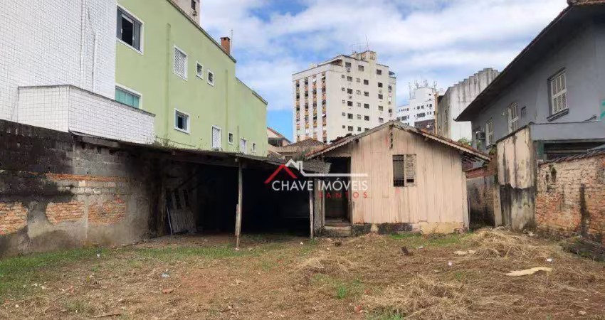 Terreno para alugar, 450 m² por r$ 14.000,02/mês - aparecida - santos/sp