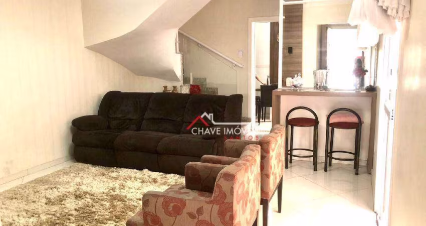 Sobrado com 3 dormitórios à venda, 120 m² por R$ 799.000,00 - Marapé - Santos/SP