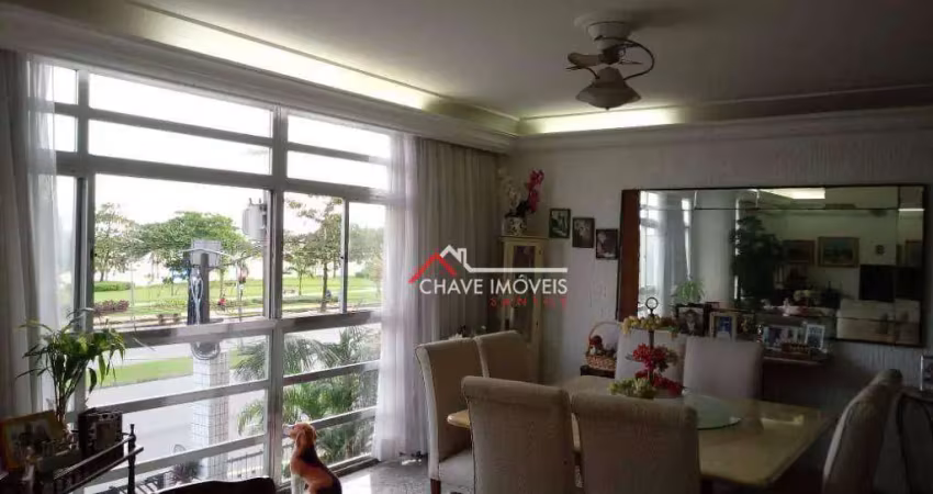 Apartamento com 3 dormitórios à venda, 156 m² por r$ 1.380.000,00 - gonzaga - santos/sp