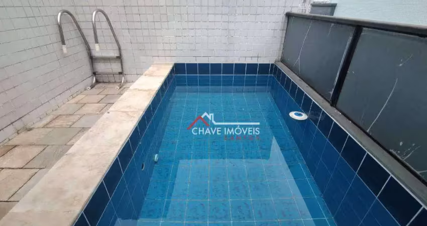 Cobertura à venda, 150 m² por R$ 645.000,00 - Gonzaga - Santos/SP