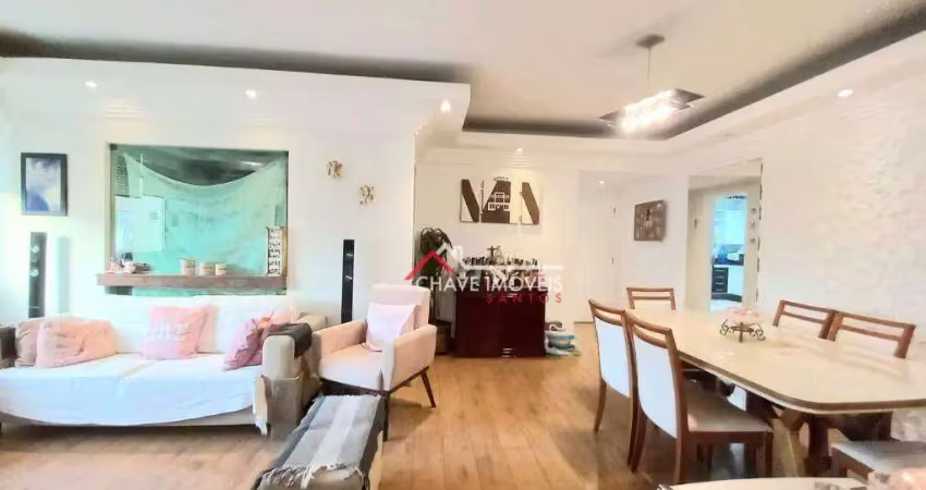 Apartamento com 2 dormitórios à venda, 106 m² por r$ 850.000,00 - pompéia - santos/sp