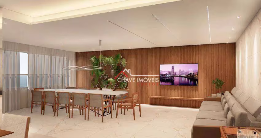 Apartamento com 3 dormitórios à venda, 170 m² por r$ 2.590.100,00 - aparecida - santos/sp
