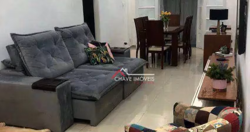 Apartamento com 2 dormitórios à venda, 74 m² por R$ 516.000,00 - Gonzaga - Santos/SP