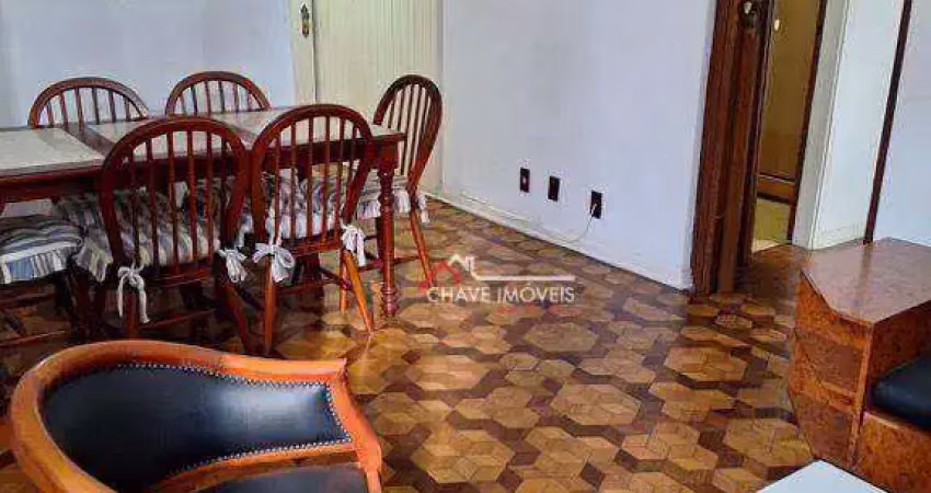 Apartamento com 2 dormitórios à venda, 118 m² por r$ 590.000,00 - gonzaga - santos/sp