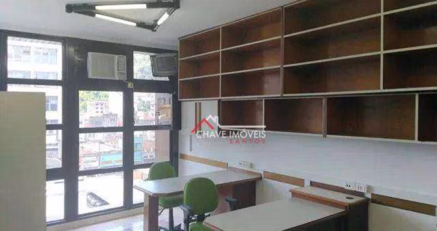 Sala para alugar, 45 m² por R$ 2.500,02/mês - Centro - Santos/SP