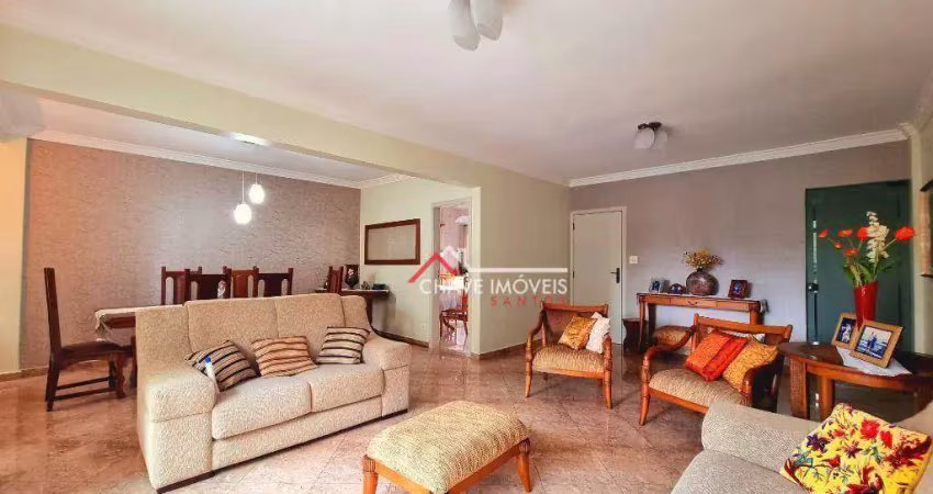 Apartamento com 4 dormitórios à venda, 270 m² por r$ 1.400.000,00 - aparecida - santos/sp
