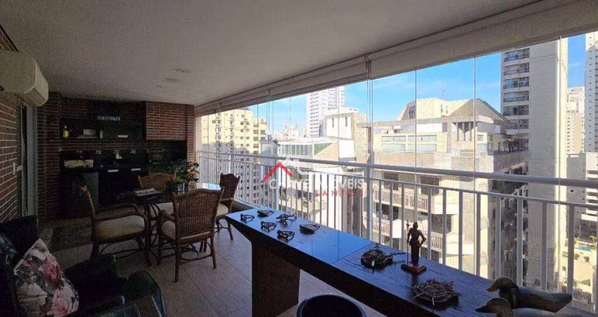 Apartamento com 3 dormitórios à venda, 148 m² por R$ 2.290.000,00 - Boqueirão - Santos/SP