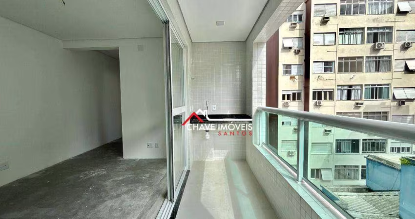 Apartamento com 2 dormitórios à venda, 63 m² por R$ 860.000,00 - Embaré - Santos/SP