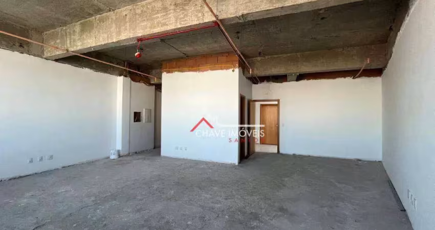 Sala para alugar, 50 m² por r$ 3.600,00/mês - encruzilhada - santos/sp