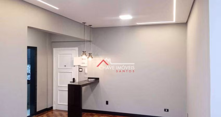 Apartamento à venda, 56 m² por R$ 490.000,00 - Boqueirão - Santos/SP