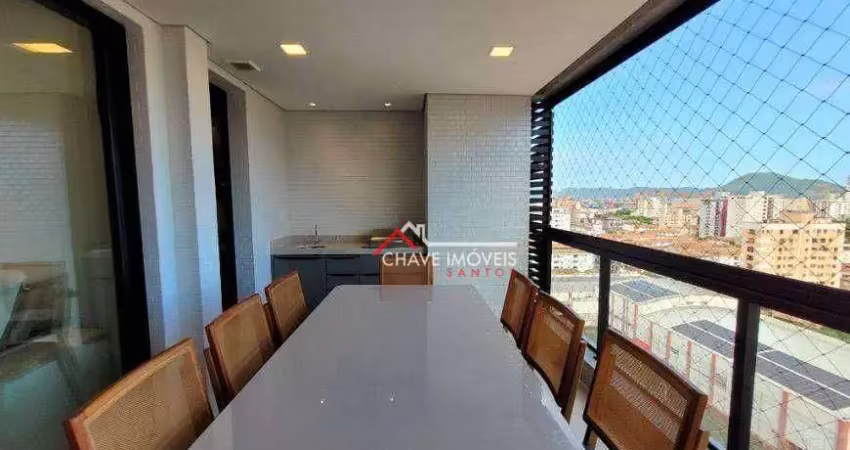 Apartamento com 2 dormitórios à venda, 82 m² por r$ 1.300.000,00 - aparecida - santos/sp