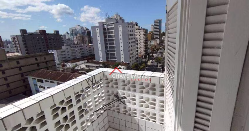 Apartamento com 1 dormitório à venda, 45 m² por R$ 362.000,00 - Embaré - Santos/SP
