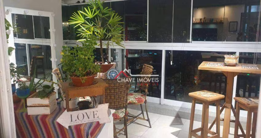 Apartamento com 3 dormitórios à venda, 112 m² por R$ 1.150.000,00 - Ponta da Praia - Santos/SP