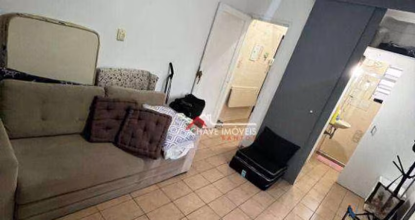 Kitnet com 1 dormitório para alugar, 32 m² por R$ 2.800,02/mês - Aparecida - Santos/SP