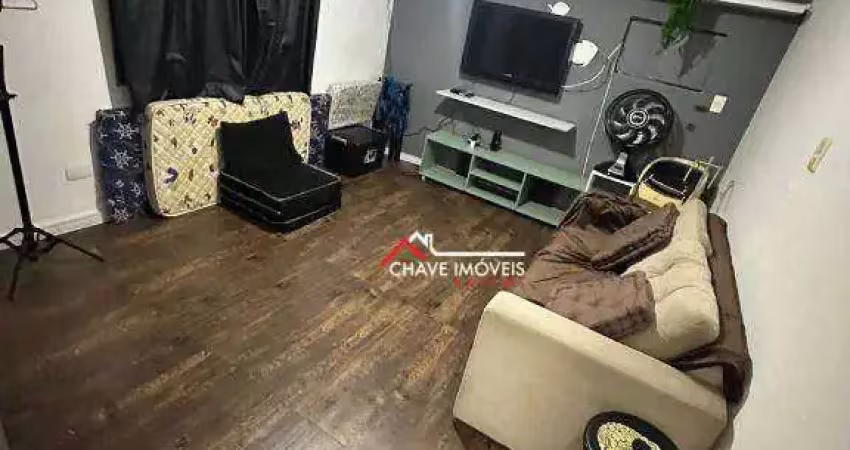 Kitnet com 1 dormitório para alugar, 32 m² por r$ 3.500,02/mês - aparecida - santos/sp