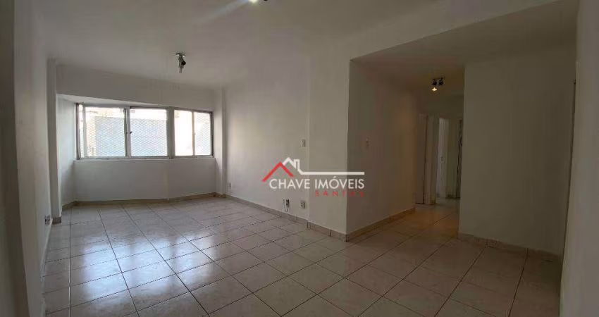 Apartamento com 2 dormitórios à venda, 90 m² por R$ 600.000,00 - Aparecida - Santos/SP