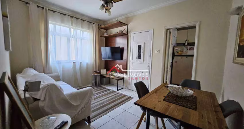 Apartamento com 2 dormitórios à venda, 90 m² por r$ 388.000,00 - aparecida - santos/sp