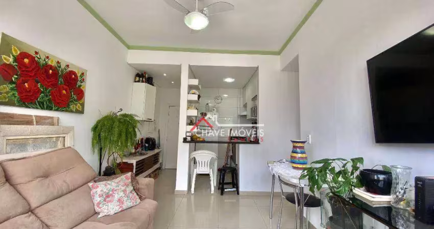 Apartamento com 2 dormitórios à venda, 64 m² por r$ 540.000,00 - embaré - santos/sp