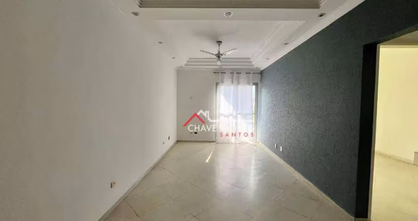 Apartamento com 1 dormitório à venda, 97 m² por r$ 450.000,00 - josé menino - santos/sp