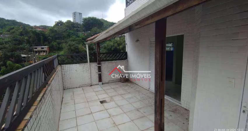Cobertura, 108 m² - venda por r$ 650.000,00 ou aluguel por r$ 4.600,00/mês - josé menino - santos/sp