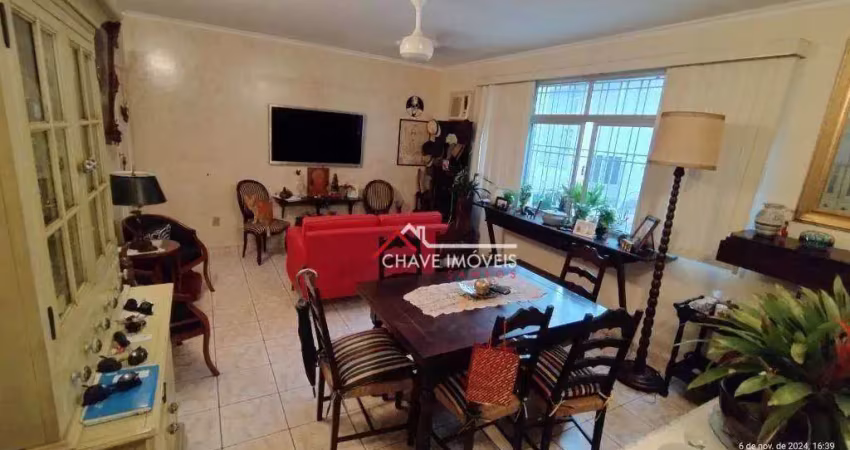 Apartamento com 3 dormitórios à venda, 122 m² por r$ 692.000,00 - embaré - santos/sp