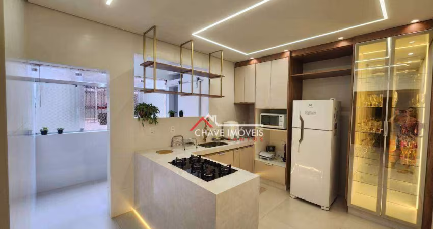 Apartamento com 2 dormitórios à venda, 83 m² por R$ 650.000,00 - Ponta da Praia - Santos/SP