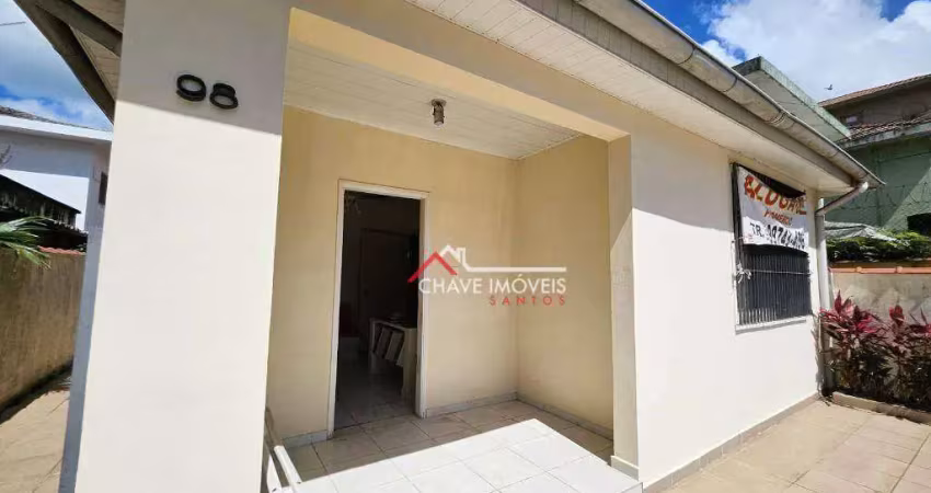 Casa comercial com 150 m2, 3 salas e 3 vagas de garagem, na ponta da praia - santos/sp