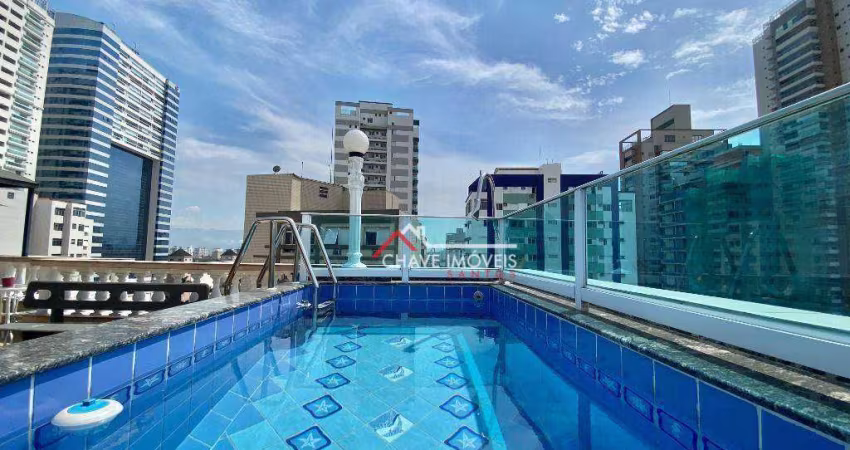 Cobertura com 2 dormitórios à venda, 223 m² por R$ 1.260.000,00 - Aparecida - Santos/SP
