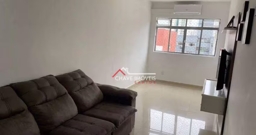 Apartamento com 2 dormitórios à venda, 93 m² por R$ 530.000,00 - Vila Matias - Santos/SP